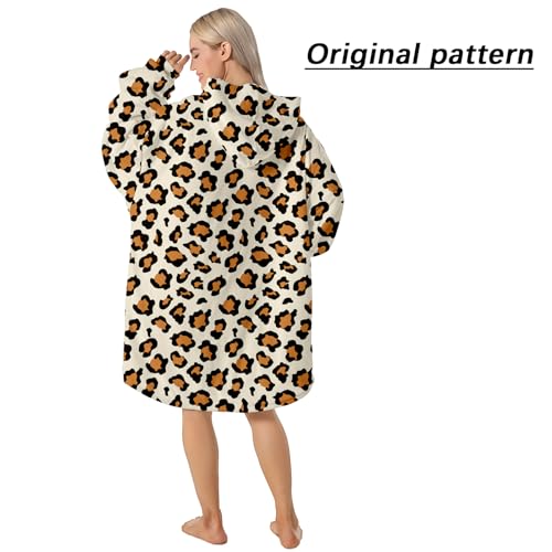 DARRENVAN WEARABLE BLANKET HOODIE ADULT KIDS CHRISTMAS OVERSIZED HOODED BLANKET SOFT COMFORTABLE