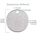 DesignReady 100-Pack High-Grade Aluminum Stamping Blanks | 1-Inch Round with Hole, 14-Gauge (0.063-Inch Thick) | Includes Snap Storage Case