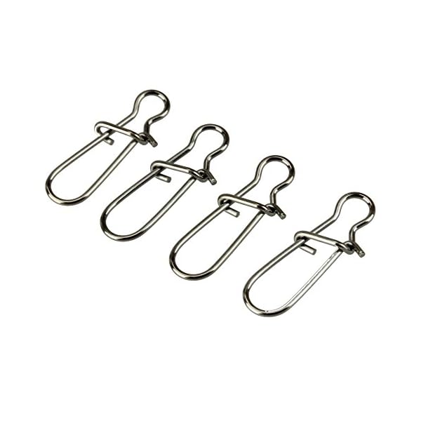 SHELURE-Duo-lock-Lock-Snaps-Nice-Swivel-For-Fishing-Saltwater-Solid-Rings-Fishing-Connector-26-888LB-Pack-of-100