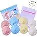 Organic Bamboo Nursing Breast Pads – Reusable Breastfeeding Pads, Washable Nursing Pads, Contoured, Waterproof, Maternity Bra Pads, Pack of 14, with Laundry Bag