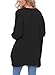 Dokotoo Womens Fashion Casual Ladies Winter Long Sleeve Open Front Cable Knit Sweater Loose Long Cardigan Coat Outerwear Black X-Large