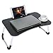 Laptop Bed Tray Table, Ama-store Breakfast in Bed Tray, Portable Laptop Bed Stand Laptop Desk with Foldable Legs Reading Holder with Card Slot Lap Tablet Table for Home, 23.6×15.7×11 inches (Black)thumb 3