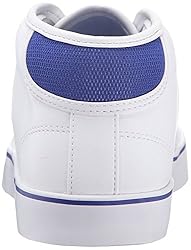 Lacoste Unisex-Child Ampthill Sneaker, White/Royal
