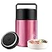 SSAWcasa Vaccum Flask for Hot Food, 27oz Soup Container for Adults, Wide Mouth Stainless Steel Food Jar, Insulated Lunch Container with Spoon & Handle, Leak Proof Thermal Bento Box Flask Meal Carrier