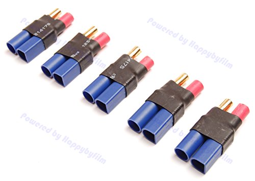 Pack(5) New Male EC5 to 5.5mm Bullet Adapter Heavy Duty for RC Turnigy Zippy
