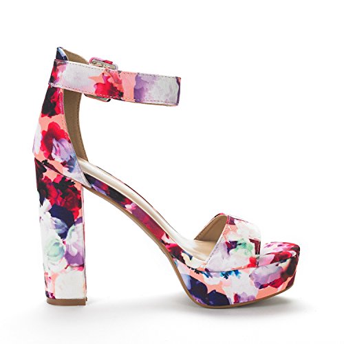 DREAM PAIRS Womens Hi-Lo High Heel Platform Pump