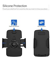 Miracase - Soporte de teléfono para coche, soporte universal ajustable para iPhone Xs XS MAX XR X 8 8Plus 7 7Plus 10X, Galaxy S8 S9, Note 8 9 10 (4"-6.5")