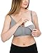 Kindred Bravely Simply Sublime Nursing Bra for Breastfeeding and Maternity (Grey, X-Large)