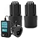 Creabest New 2Packs 3.0Ah Replacement for Bosch 10.8V Battery, Li-ion Replacement Battery Compatible with Bosch BAT411 BAT411A BAT412 BAT413 D-70745 2607336013 26073360 Incolde One 10.8V-12V Charger