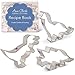 Ann Clark Cookie Cutters Dinosaur Cookie Cutters 3-Pc. Set Made in USA, T-Rex, Brontosaurus, Triceratops
