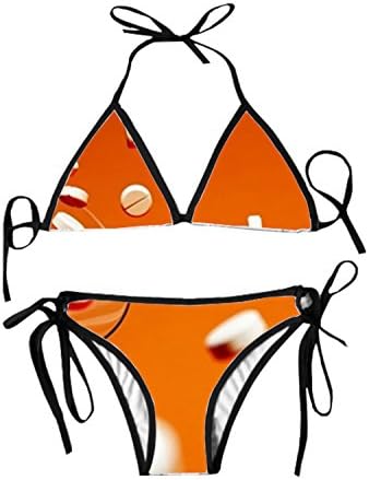 Charming Antibiotic Blur Cocktail Glass Swimsuit Women's Bathing Suits with Teen,Teens