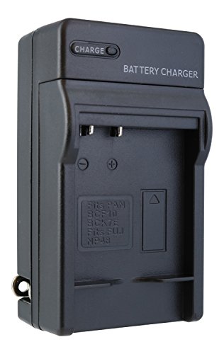 Panasonic Lumix DMC-F3, DMC-FH20, DMC-FP8, DMC-FS15, DMC-TS1, DMC-TS20 Compact Battery Charger by TechFuel charges Panasonic DMW-BCF10, DMW-BCF10E, DMW-BCF10PP batteries