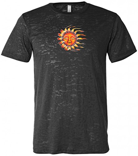 Yoga Clothing For You Sleeping Sun Mens Burnout Tee Shirt