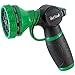 ikris Metal Lever Garden Hose Nozzle 10-Pattern One-Touch Sprayer