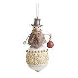 Enesco Jim Shore Heartwood Creek **Snowman Holding Orn** 4054593
