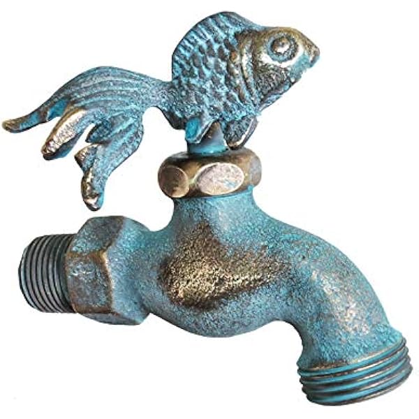 新品Decorative Brass Hummingbird, Turtle, Dragonfly Garden Outdoor Faucet