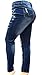STUDIO Q WOMENS PLUS SIZE BLUE DENIM JEANS WITH STUDS Skinny PANTS