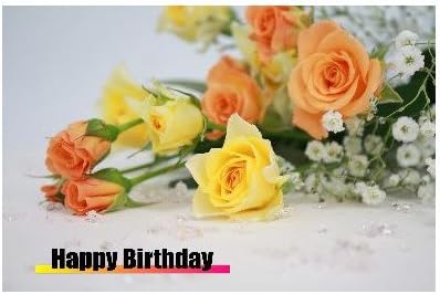 Amazon メッセージ入りポストカード Happy Birthday 花束ハガキpostcard Photo By 楢崎 葉子 ポストカード 絵柄付はがき 文房具 オフィス用品