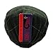 Men's Herringbone Wool Tweed Newsboy Ivy Cabbie Driving Hat (Plaid Green)