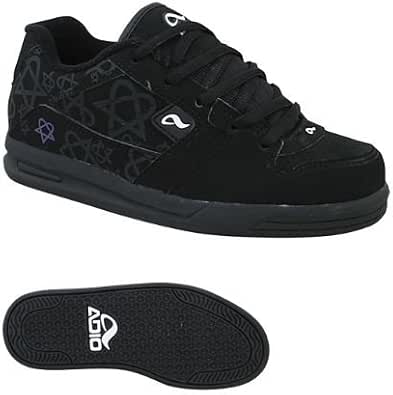 Amazon.com: Adio Bam V3 Black/Heartagram - Youth : Ropa, Zapatos y Joyería
