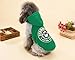 FitPetX Small-size Terriers Lovely Pets Clothes with a Hat Clothes(Green,XS)