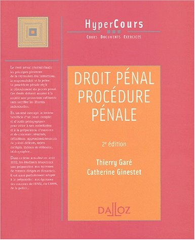 Droit pénal, procédure pénale