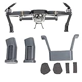 AQGOODLIFE DJI Mavic Pro Accessories Landing Gear Height Extender Kit Stabilizers with Protection Pad,Grey