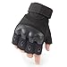 JIUSY Tactical Gloves Military Fingerless Hard Rubber Knuckle Half Finger Gloves