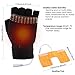 Unisex Women's & Men's USB Heated Gloves Mitten Winter Hands Warm Laptop Gloves,Yinuoday Full & Half Heated Fingerless Heating Knitting Hands Warmer Washable Design (Men Black)