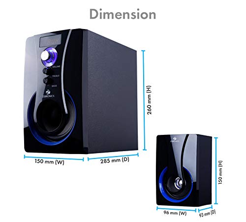 zebronics sw3490 rucf 4.1 multimedia speaker with remote control