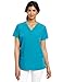WonderWink Women's Scrubs Four Way Stretch Sporty V-Neck Top, Real Teal, Medium