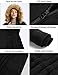 iloveSIA Womens Hooded Coat Faux Fur Lined Jacket Black 14