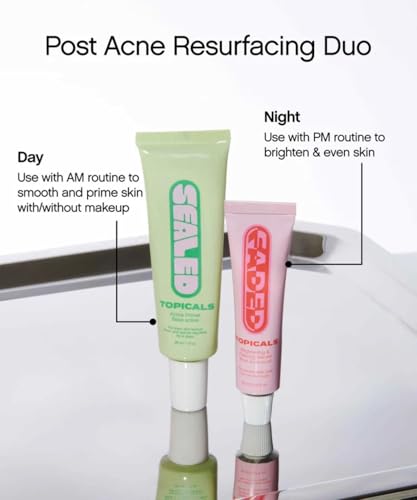 Topicals Faded Brightening and Clearing Serum | Reduces Discoloration Post-Blemish Marks Scars Spots Contains Kojic Acid Niacinamide Dermatologist-tested Vegan Cruelty-Free Fl Oz