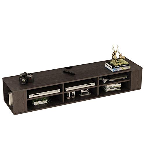 Simoner Floating Wall Mounted TV Console, Modern TV Stand Board Rack TV Cabinet, Home Media Entertainment Storage Shelf for Living Room LCD LED Falt Panel