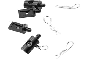 Aluminum Alloy Body Mounts for Tamiya Lunch Box CW-01 RC Car – 3D Printed Metal Pillar Set, Black & Silver, 4-Piece, 9.7 x 22
