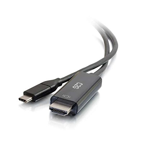 C2GUSB Adapter, HDMI Adapter, USB C to HDMI, 4K, 60Hz, Black, 6 Feet (1.82 Meters), Cables to Go 26889