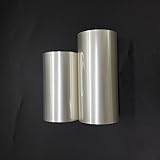 WEFOO 2 Rolls Mousse Cake Collar Transparent Membrane Baking Surrounding Edge Tape Perimeter Decorating Acetate Sheet (8cmx10m/10cmx10m)