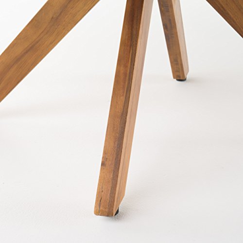 Christopher Knight Home Stamford Outdoor Acacia Wood Round Dining Table