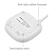 Power Strip 3 Outlets and 3 USB Ports with Switch Control, Desktop Charging Station with 5 ft Extension Cord, Compact for Nightstand, Office and Travel - White