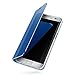 Galaxy S7 Case, AICase Luxury Translucent View Window Front Smart Sleep/Wake Up Function Mirror Screen Flip Electroplate Plating Stand Full Body Protective Case for Samsung Galaxy S7 (Blue)