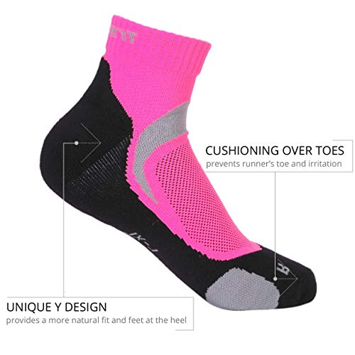 Compression Socks Anklet Low Cut Athletic & Running Socks for Women Pink