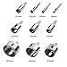 Robao Diamond Drill Bits 10 Pack 6-50mm Glass and Tile Hollow Core Drill Bits Extractor Remover Tools Hole Saws for glass, ceramics, porcelain, ceramic tile