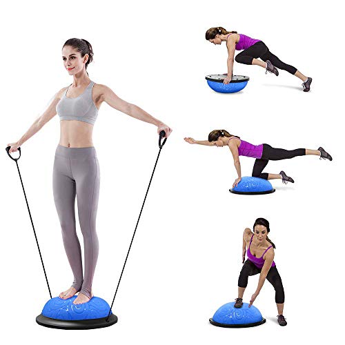 ATIVAFIT-Half-Ball-Balance-Trainer-with-Straps-Yoga-Balance-Ball-Anti-Slip-for-Core-Training-Home-Fitness-Strength-Exercise-Workout-Gym