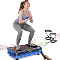AXV Vibration Plate Fitness Platform Exercise Machine Vibrating Shaking Full Body Shaker Workout Vibrate Stand Shake Board Sport Gym for Weight Loss Fat Burner for Women Men