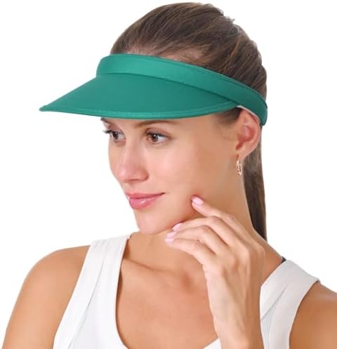 4 Clip On Sun Visors Hats, Wide Brim UV Protection, Slip On Visors for Golf Amazon.com: 4Pcs Slip On Sun Visor Hats for Women UV  main image 2