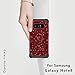 Hekodonk Compatible Galaxy Note 8 Case, Luxury Stars Sparkle Glitter Shiny Heavy Duty Shockproof Full-Body Protective High Impact Hybrid Cover for Samsung Galaxy Note 8(Bling Red)