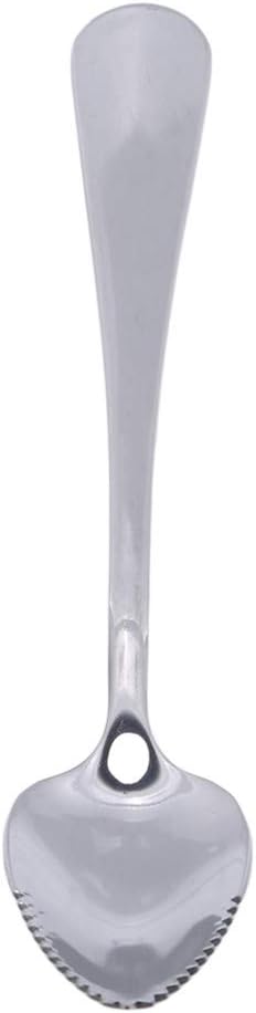 KISSFRIDAY Primary Color Thick Stainless Steel Grapefruit Spoon Dessert Spoon Serrated Edge