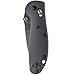 Benchmade - Mini Griptilian 556-1 Knife, Drop-Point Blade, Serrated Edge, Satin Finish, Gray Handle