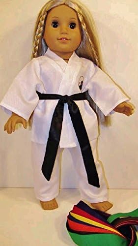 Karate Doll Clothes for American Girl 18 Inch Doll Clothing with all Belts Marshall Arts