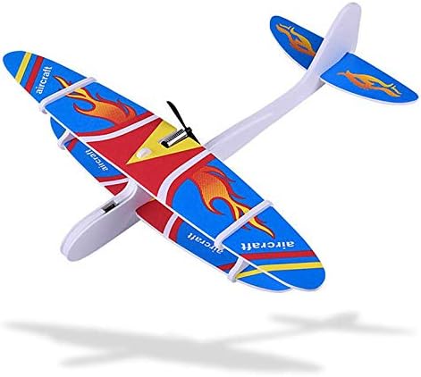 Dumcuw Hand Throw Flying Glider Planes, Usb Electric Foam Glider Diy Childrens Outdoor Sports Flying Toy, Rechargeable Aircraft Model, Can Be Used As A Gift For Boys And Girls